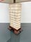 Italian Pagoda Table Lamp in Travertine, Wood and Brass, 1970s 12