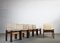 Monk Chairs in Wood and Canvas by Tobia & Afra Scarpa for Molteni, 1970s, Set of 6 2