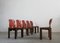 121 Chairs in Walnut and Leather by Tobia & Afra Scarpa for Cassina, 1960s, Set of 6 3