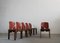 121 Chairs in Walnut and Leather by Tobia & Afra Scarpa for Cassina, 1960s, Set of 6 2