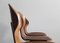 Lulli Dining Chairs in Steel and Wood by Carlo Ratti for Ilc Lissone, 1950s, Set of 4 5