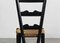 Schwarzer Italienischer Chimney Chair aus Buche & Stroh von Gio Ponti, 1950er 6