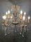 Vintage French Two Tier Glass Chandelier 3