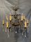 Vintage French Two Tier Glass Chandelier 1