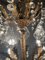 Lámpara de araña francesa vintage de vidrio de dos niveles, Imagen 4