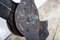Große antike französische Uhrzeiger aus Kupfer 4