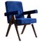 PJ-010803 Committee Chair in Blue by Pierre Jeanneret, 1950s 1
