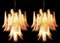 Lámparas de araña italianas con pétalos de cristal de Murano. Juego de 2, Imagen 5