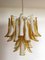 Italian Murano Glass Petal Chandeliers, Set of 2 8