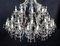 Antique English 41 Light Ballroom Crystal Chandeliers, 1920s, Set of 2 4