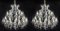 Antique English 41 Light Ballroom Crystal Chandeliers, 1920s, Set of 2 14