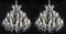 Antique English 41 Light Ballroom Crystal Chandeliers, 1920s, Set of 2, Image 14