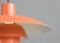 Lampe à Suspension Modèle Ph4 Orange par Louis Poulson, 1960s 4