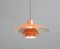 Orange Model Ph4 Pendant Light by Louis Poulson, 1960s 2