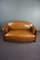 Art Deco 2-Sitzer Sofa aus Leder 5
