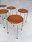 Vintage Dutch Stools in Plywood, 1970s, Set of 8, Image 7