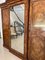 Large Antique Victorian Burr Walnut Breakfront Wardrobe 4