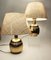 Italian Table Lamps in Golden Brass, 1980s, Set of 2, Image 3