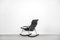 Postmodern Black Leather Rocking Chair by Takeshi Nii, 1950s, Image 7