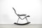 Postmodern Black Leather Rocking Chair by Takeshi Nii, 1950s 16