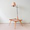 Floor Lamp with Side Table in Ash Wood 1