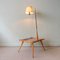 Floor Lamp with Side Table in Ash Wood 5