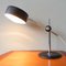 Lampe de Bureau Simris Mid-Century en Cuir Noir et Chrome par Anders Pehrson pour Ateljé Lyktan 5