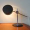 Lampe de Bureau Simris Mid-Century en Cuir Noir et Chrome par Anders Pehrson pour Ateljé Lyktan 7