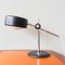 Lampe de Bureau Simris Mid-Century en Cuir Noir et Chrome par Anders Pehrson pour Ateljé Lyktan 1