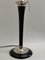 French Art Deco Wood and Silver Metal Table Lamp from Mazda, 1920s 8