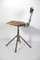 Czech Industrial Table and Swivel Chair, 1960s, Set of 2, Image 19