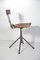 Czech Industrial Table and Swivel Chair, 1960s, Set of 2, Image 18
