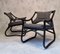 French Lacquered Bamboo Armchairs, 1980s, Set of 4, Image 5