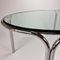 Italian Tubular and Glass Oval Dining Table, 1970s 6