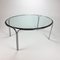 Italian Tubular and Glass Oval Dining Table, 1970s 1