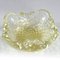 Mid-Century Italian Decorative Yelow Bullicante Murano Glass Bowl, 1960s, Image 3