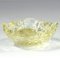 Mid-Century Italian Decorative Yelow Bullicante Murano Glass Bowl, 1960s 5