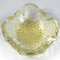 Mid-Century Italian Decorative Yelow Bullicante Murano Glass Bowl, 1960s, Image 6