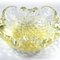 Mid-Century Italian Decorative Yelow Bullicante Murano Glass Bowl, 1960s, Image 8