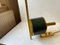 Danish Modern Green Wall Sconce in Brass from Fog & Mørup, 1970s 8