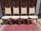 High Back Danish Teak Dinning Chairs, 1960s, Set of 4 1