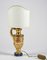 Electrified Palm Tree Holder Ornament Lamp in Gilded Wood, Italy, 1800s, Image 7