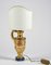 Elektrisierte Palmenhalter Ornament Lampe aus vergoldetem Holz, Italien, 1800er 7