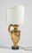 Elektrisierte Palmenhalter Ornament Lampe aus vergoldetem Holz, Italien, 1800er 5