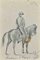 Desconocido, Chasseur D'afrique, dibujo a lápiz, principios del siglo XX, Imagen 1