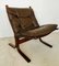 Sedia Seista Mid-Century in pelle di Ingmar Relling, Immagine 1