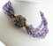 Ancient Handcrafted Clasp Retro Intertwined Amethysts Necklace, Image 5