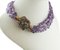 Ancient Handcrafted Clasp Retro Intertwined Amethysts Necklace 3