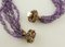 Ancient Handcrafted Clasp Retro Intertwined Amethysts Necklace 4