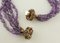 Ancient Handcrafted Clasp Retro Intertwined Amethysts Necklace, Image 4